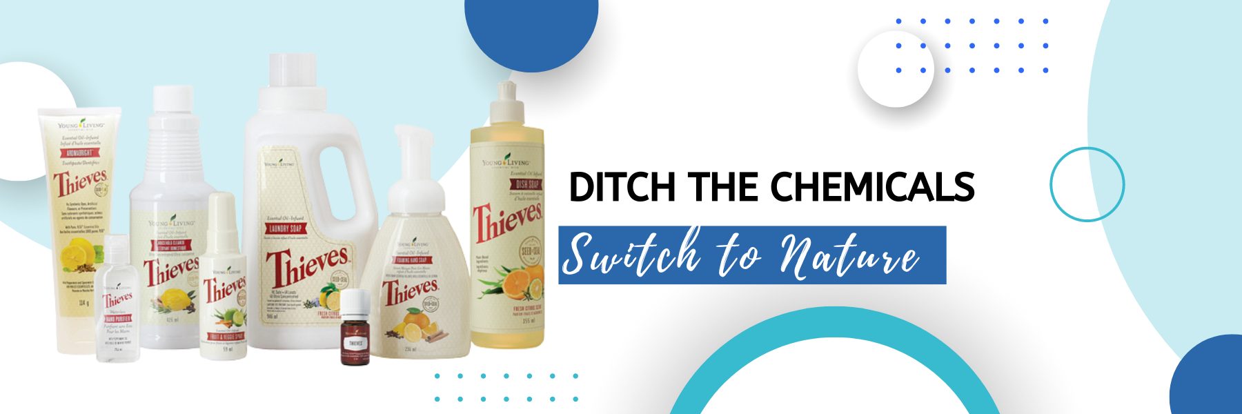 Graphic of 'Ditch & Switch' Young Living Products