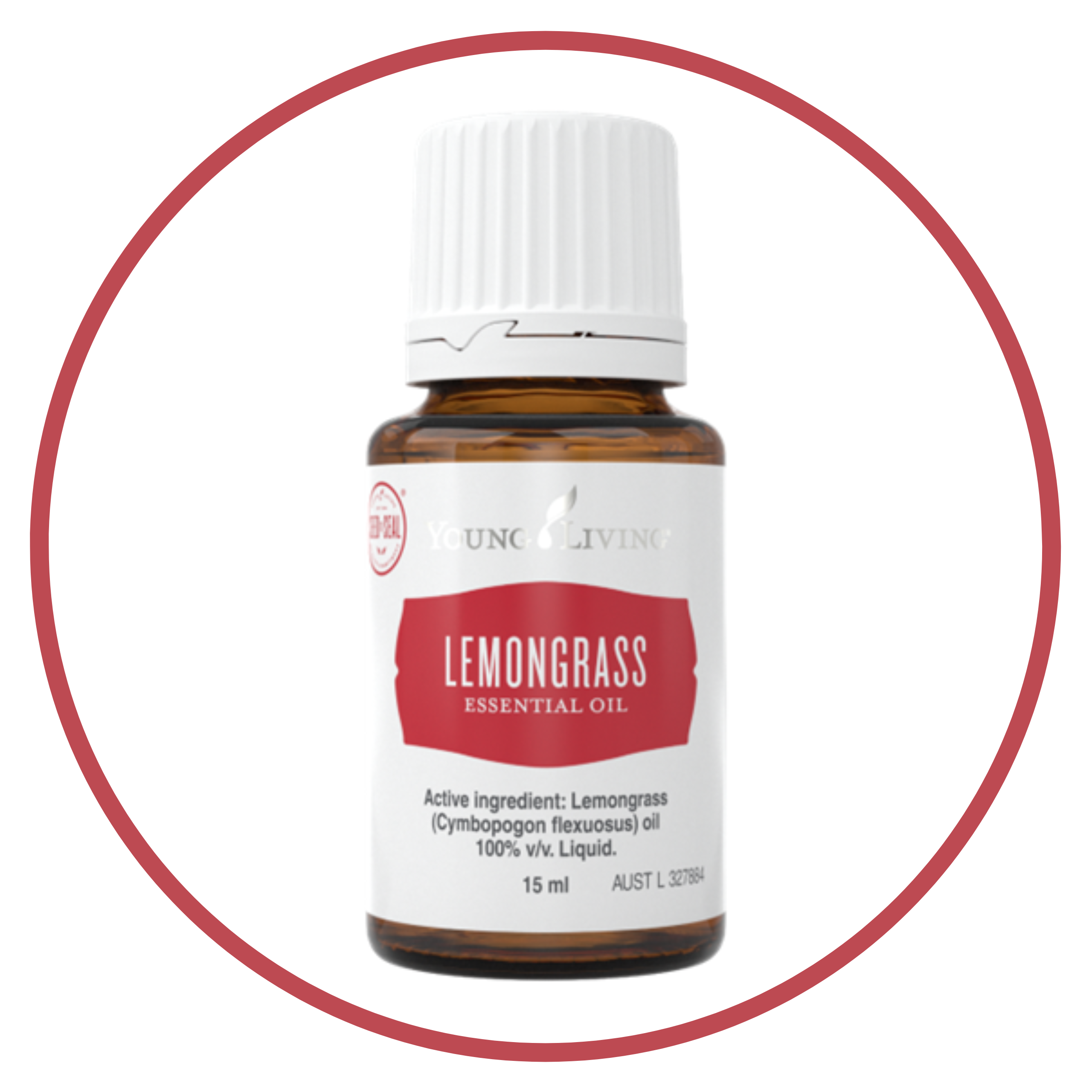 Young Living 'lemon grass' essential oil bottle